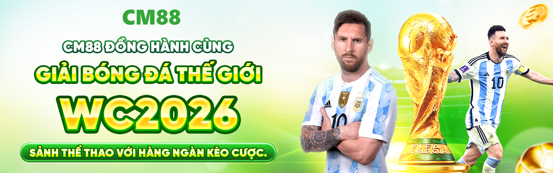 cm88 đồng hành cùng giải bóng đá thế giới world cup 2026 gửi ngàn quà tặng